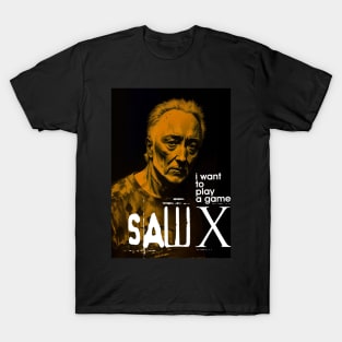 SAW X Tobin Bell as John Kramer movie graphic design poster T-Shirt